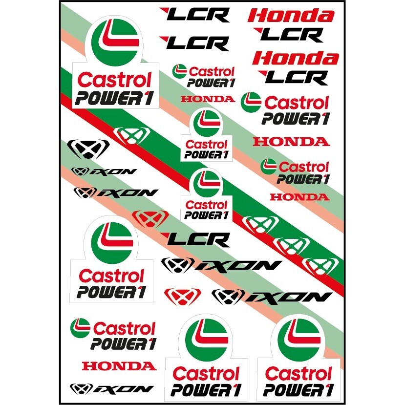 Stickers STI1 LCR 25 Verde Bianco Rosso taglia unica