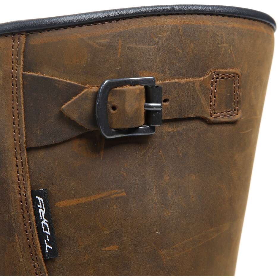 Stiefel Motorrad Touring TCX Gewohnheit Kraftstoff Wasserdicht Brown-Weinlese