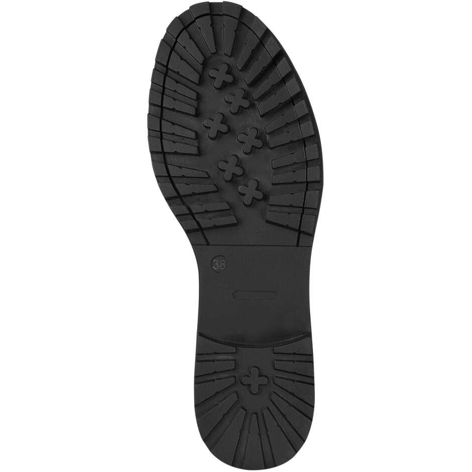 Stivaletti Donna Moto in Pelle WP Certificate Forma CRYSTAL Nero 