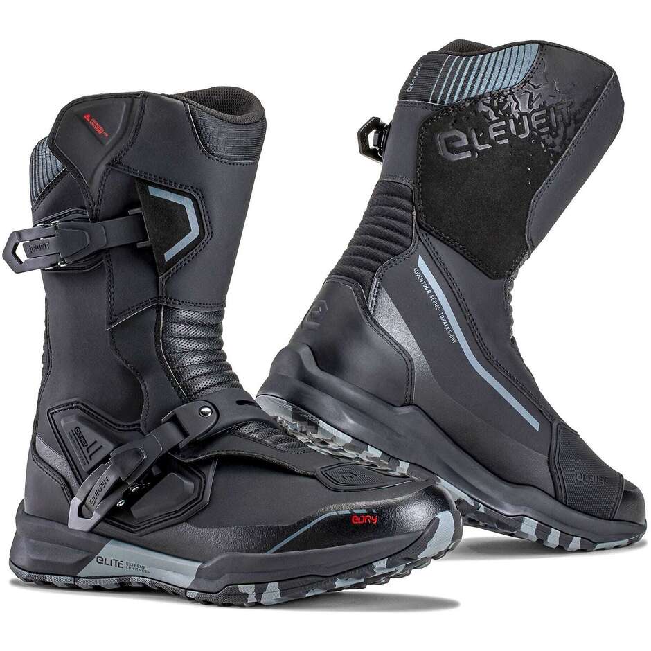 Stivali Moto Adventure Eleveit TONALE WP Nero
