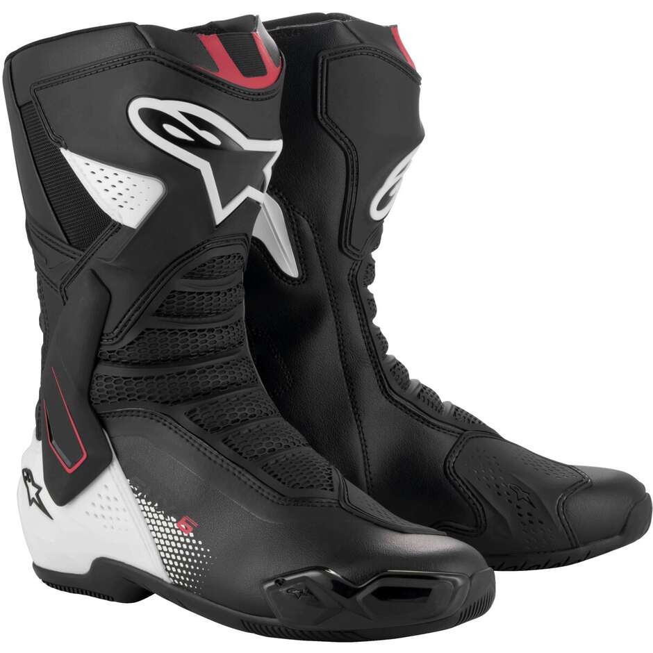 Stivali Moto SMX-6 V3 Nero Bianco Rosso Graphic taglia 50