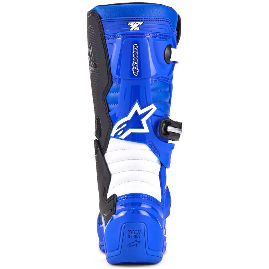Stivali Moto Bambino Cross Enduro Alpinestars TECH 7 S Blu Nero Bianco