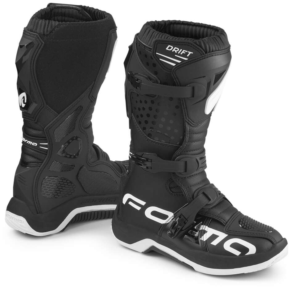 Stivali Moto Bambino MX Trial DRIFT Nero taglia 39