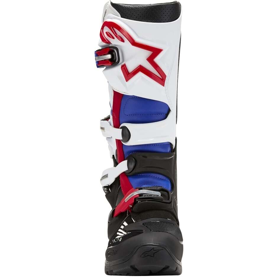 Stivali Moto Cross Alpinestars HONDA TECH 7 ENDURO DRYSTAR Nero Bianco Blu Rosso Brillante