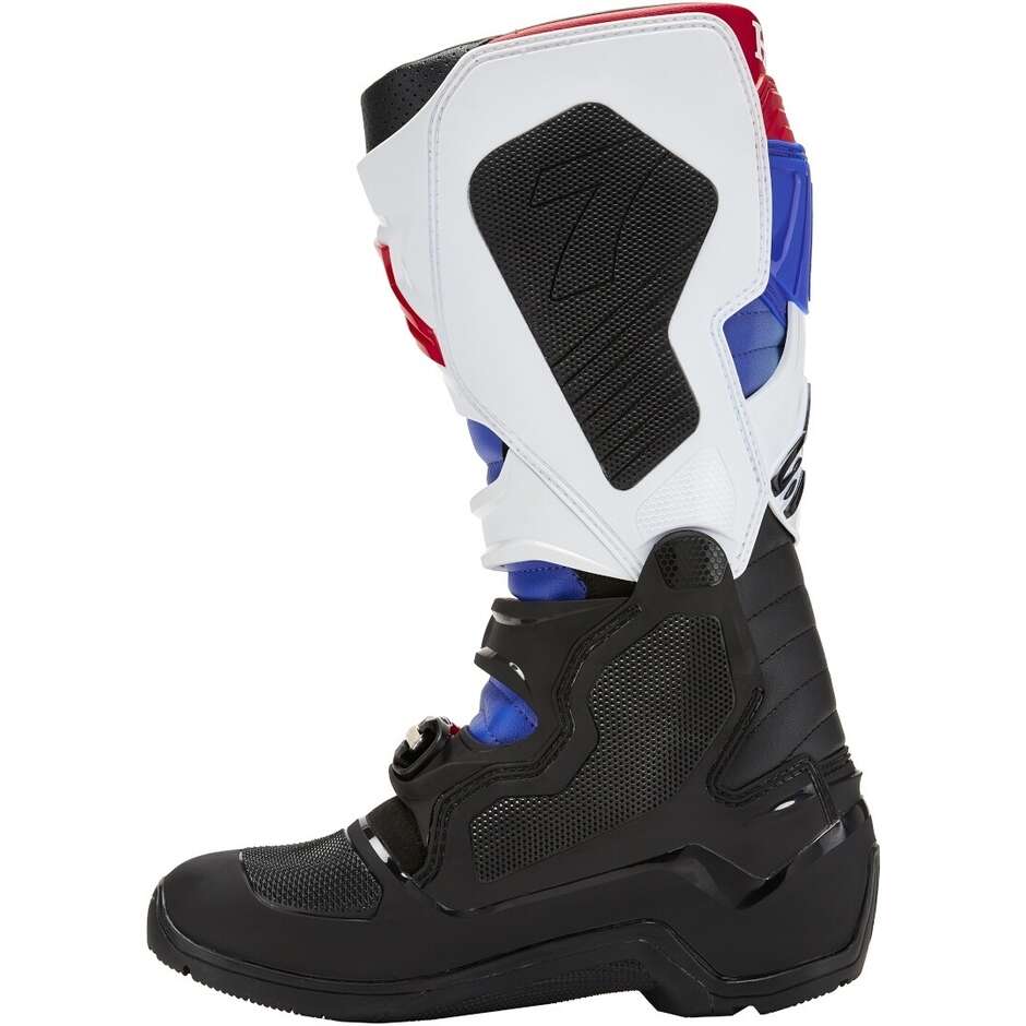 Stivali Moto Cross Alpinestars HONDA TECH 7 ENDURO DRYSTAR Nero Bianco Blu Rosso Brillante