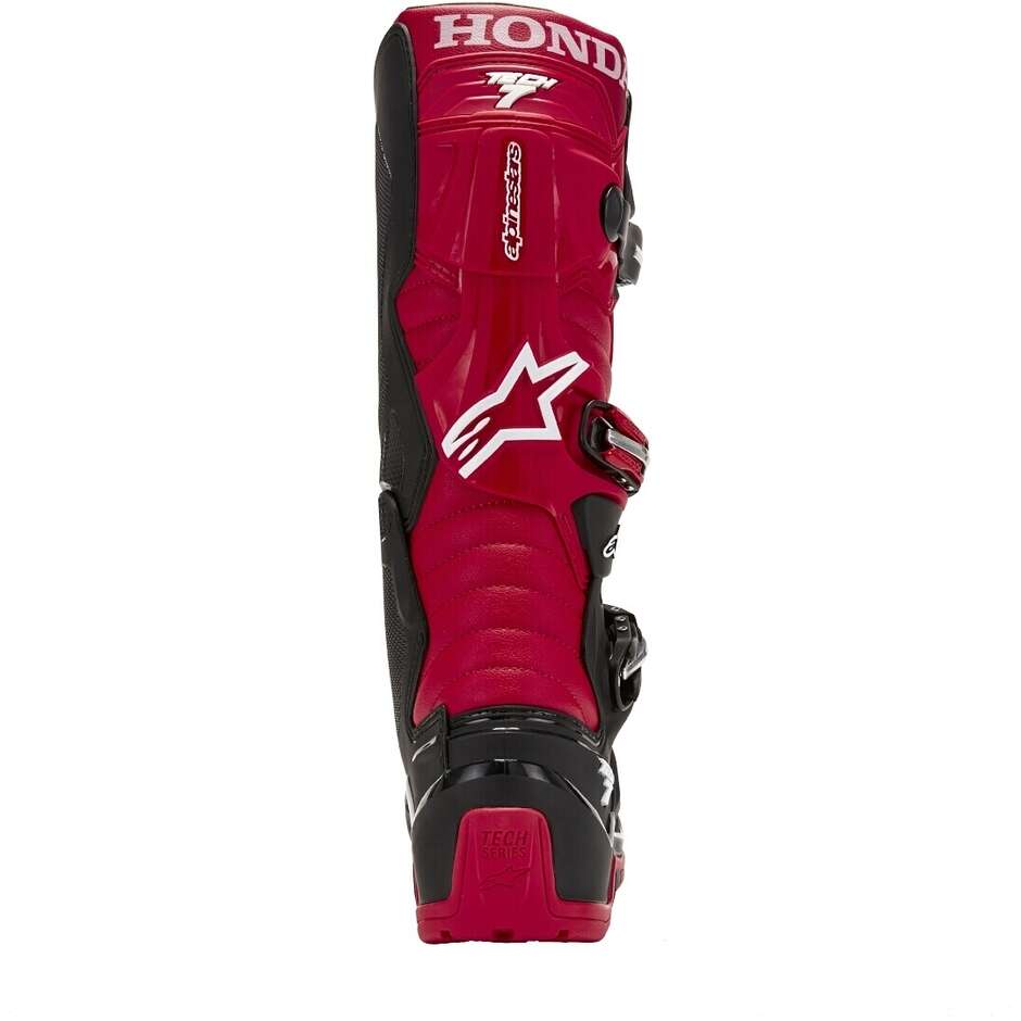 Stivali Moto Cross Alpinestars HONDA TECH 7 ENDURO DRYSTAR Nero Rosso Brillante