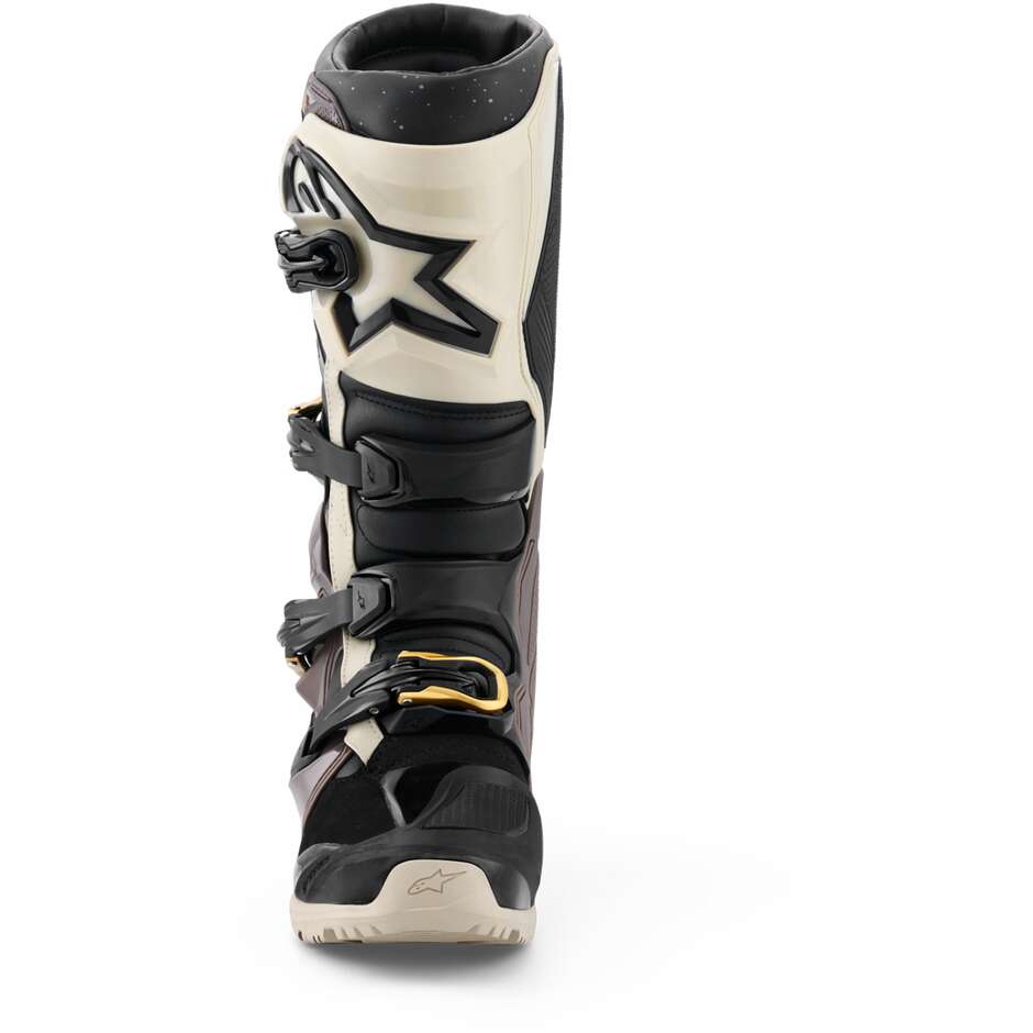 Stivali Moto Cross Enduro Alpinestars TECH 7 ENDURO DRYSTAR Nero Grigio Scuro Oro