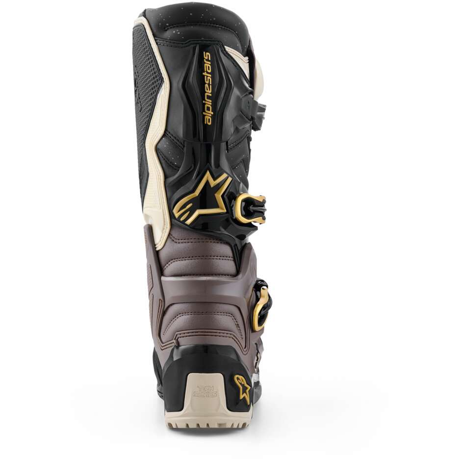 Stivali Moto Cross Enduro Alpinestars TECH 7 ENDURO DRYSTAR Nero Grigio Scuro Oro