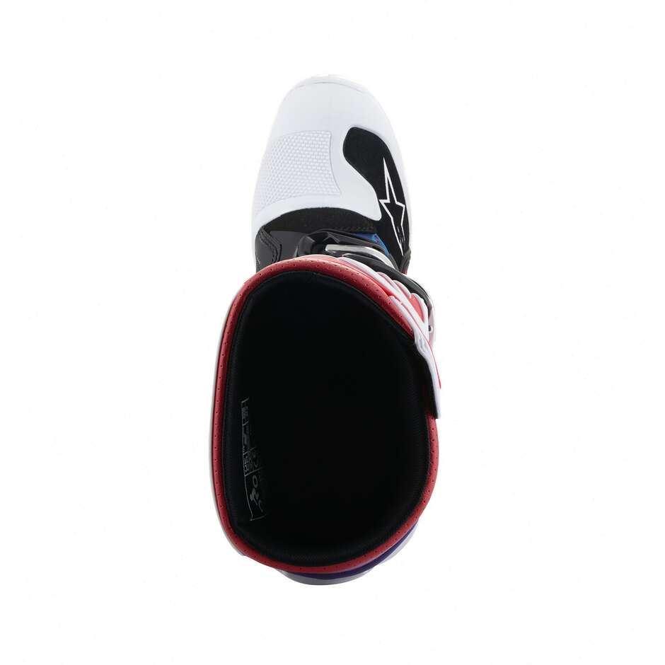 Stivali Moto Cross Enduro Alpinestars TECH 7 S Rainbow Nero Bianco