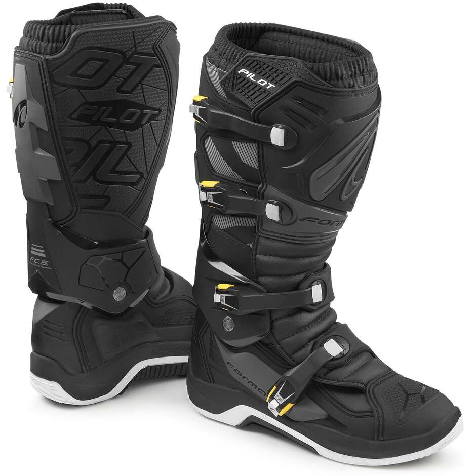 Stivali Moto Cross Enduro MX Forma PILOT Nero Antracite