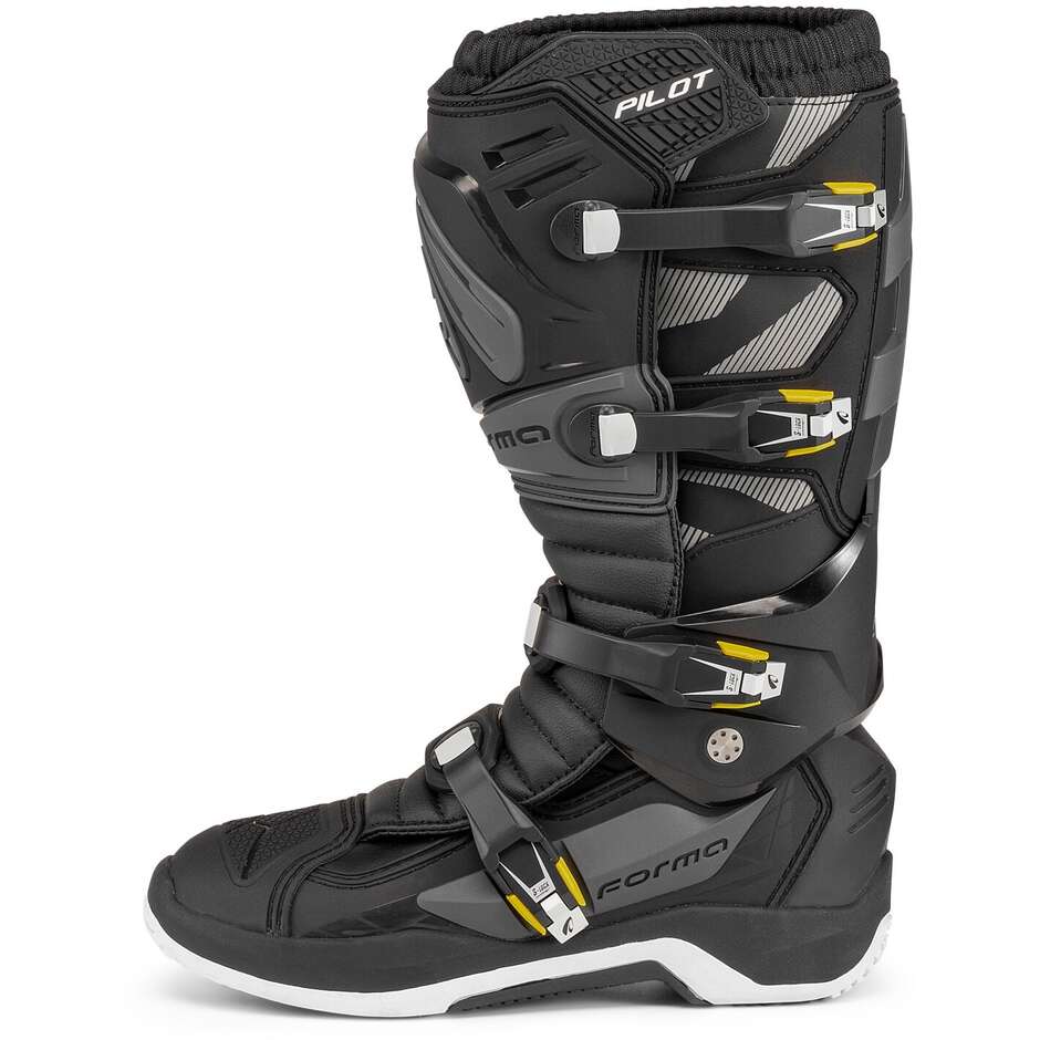 Stivali Moto Cross Enduro MX Forma PILOT Nero Antracite