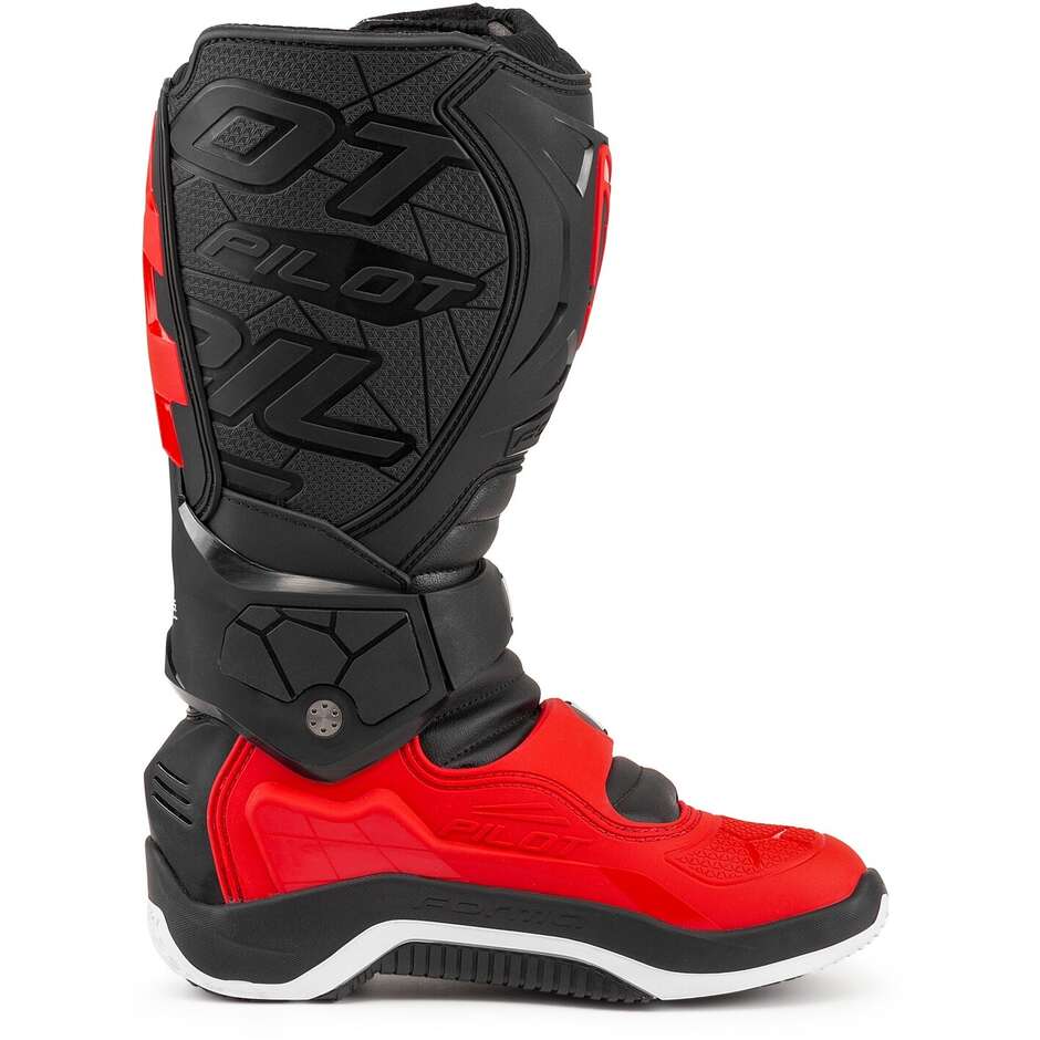 Stivali Moto Cross Enduro MX Forma PILOT Rosso Nero