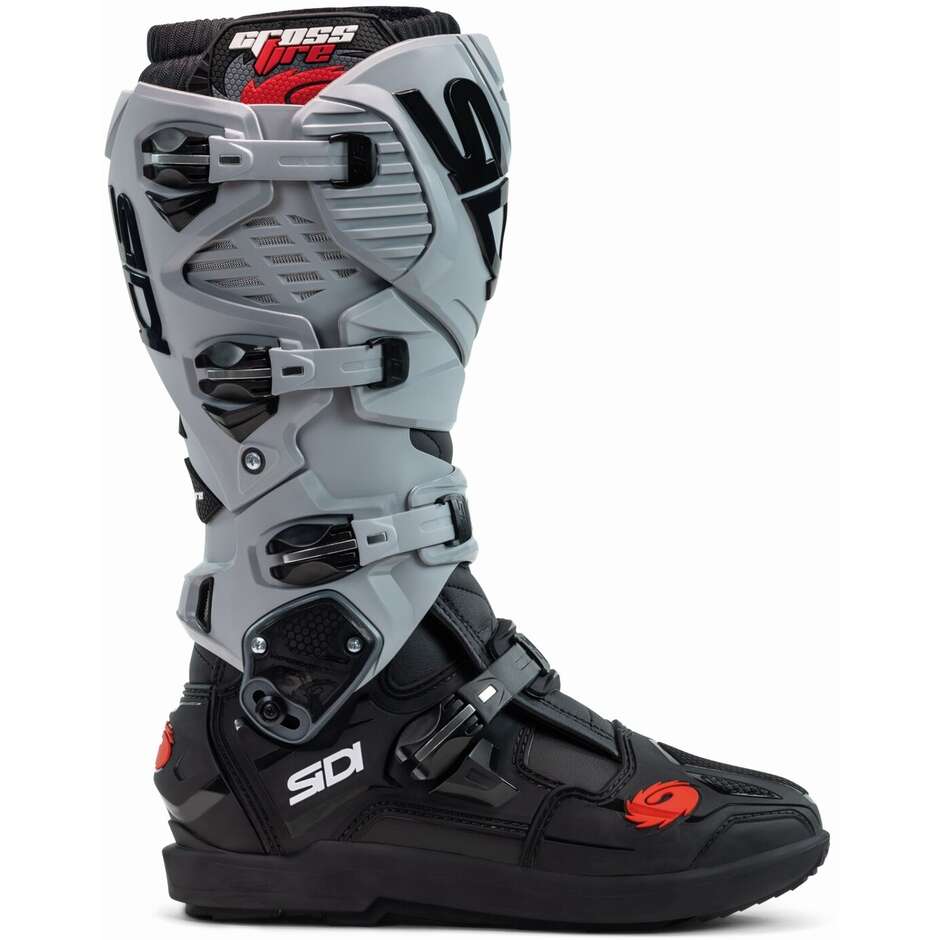 Stivali Moto Cross Enduro Sidi CROSSFIRE 3 SRS Nero Cenere