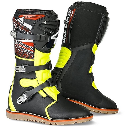 Stivali Moto Cross Enduro Stylmartin IMPACT PRO WP Nero Giallo Fluo
