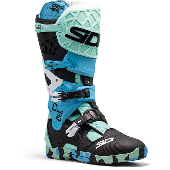 Stivali Moto Cross CROSSAIR X Messy Cyan taglia 43