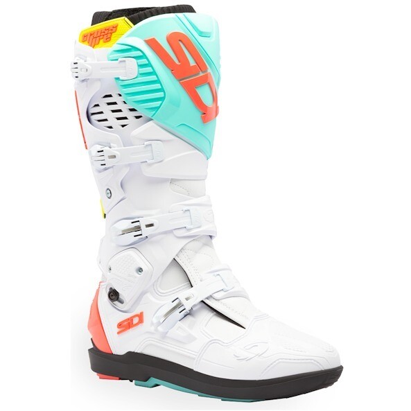 Stivali Moto Cross CROSSFIRE 3 SRS Bianco Fluo Menta Fl taglia 47