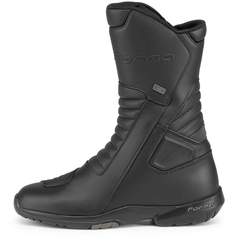 Stivali Moto In Pelle Touring Forma JASPER HDRY Nero 
