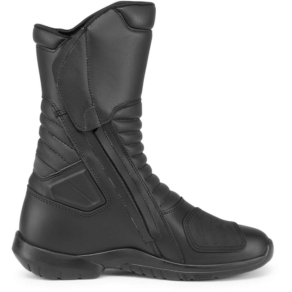Stivali Moto In Pelle Touring Forma JASPER HDRY Nero 