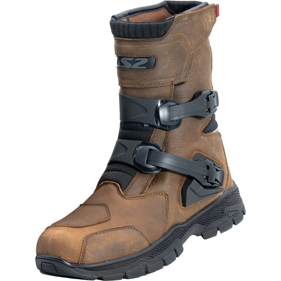 Stivali Moto LS2 ADVENTURE MAN WP Marrone