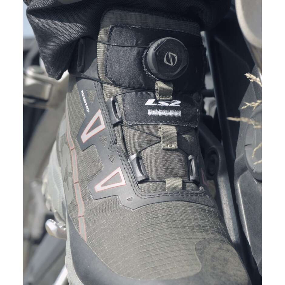 Stivali Moto LS2 TREKKER MAN WP Verde