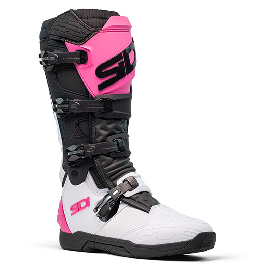 Stivali Moto Off-Road X POWER SC Bianco Nero Rosa taglia 46