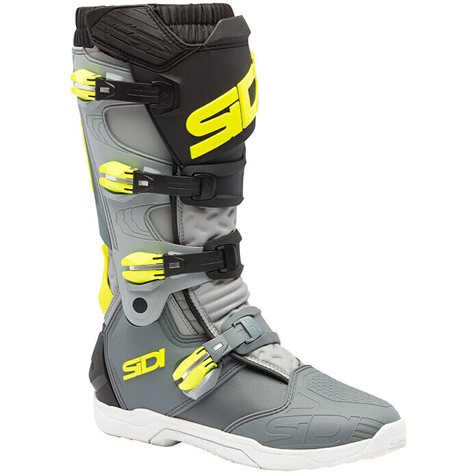 Stivali Moto Off-Road X POWER SC Grigio Giallo Fluo taglia 45