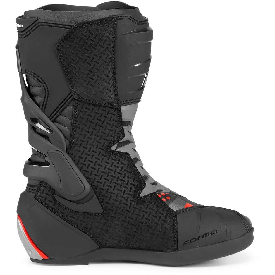 Stivali Moto Racing Forma PHANTOM Nero Grigio Rosso