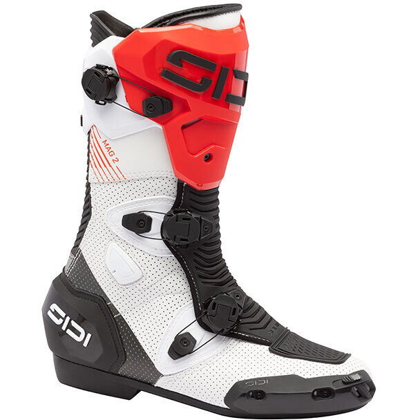 Stivali Moto Racing MAG 2 AIR Bianco Nero Rosso taglia 45