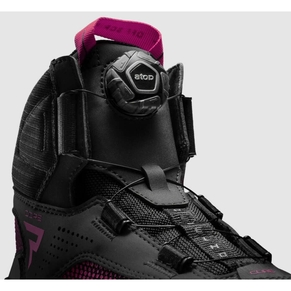 Stivali Moto Rebelhorn CORE Nero Rosa