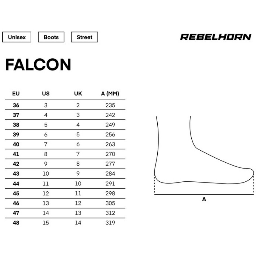 Stivali Moto Rebelhorn FALCON Nero