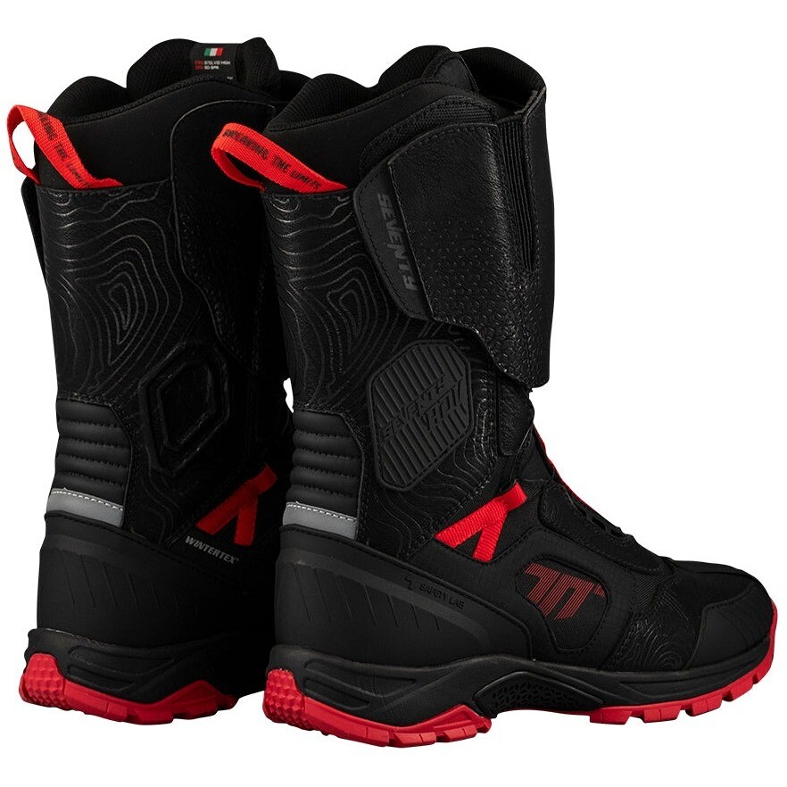 Stivali Moto Seventy Degrees SD-BA6 STELVIO HIGH Nero Rosso