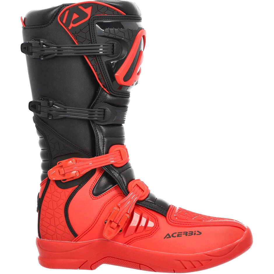 Stivali Motocross Enduro Acerbis X-TEAM Rosso Nero