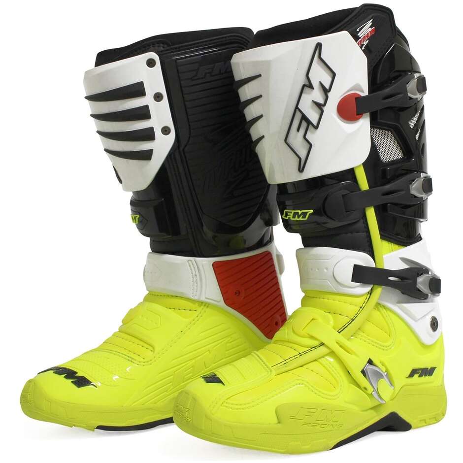 Stivali Noto Cross Enduro TYPHOON 3 Nero Bianco Gi taglia 45