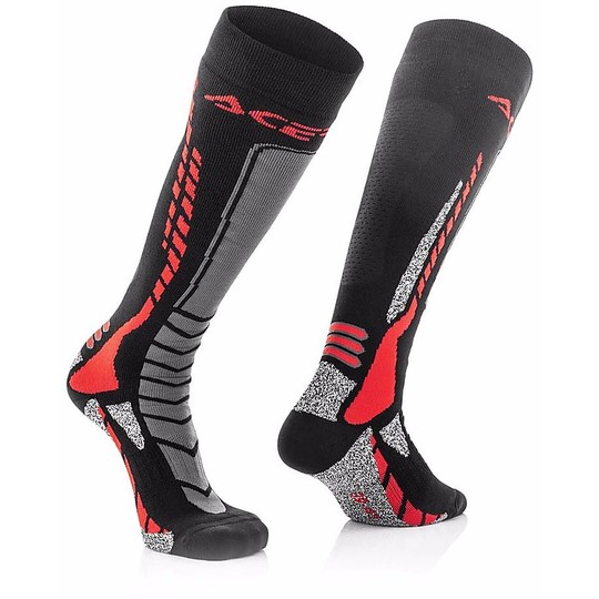 Stockings Moto Techniques Acerbis MX Pro Socks Black Red