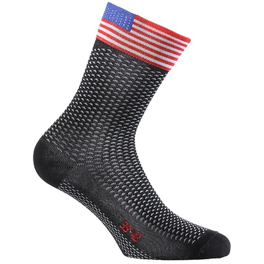 Stockings Techine Court Sixs Fabric SHORT Flag USA