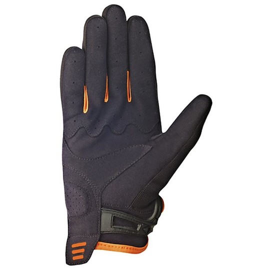 Stoff Sommer Motorrad Handschuhe Ixon RS Heben Hp Schwarz / Orange