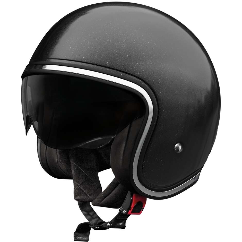 Stormer AURA Solid Black Pearl Motorrad-Jethelm