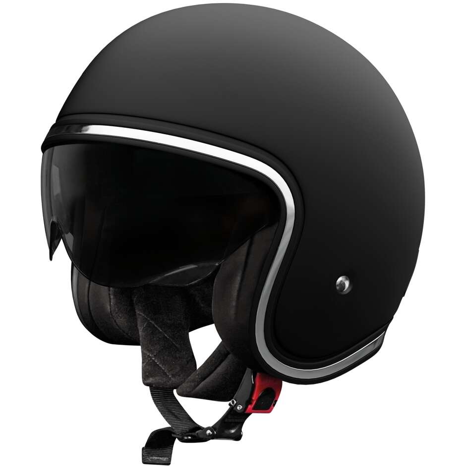 Stormer AURA Solid Jet Motorradhelm, Mattschwarz