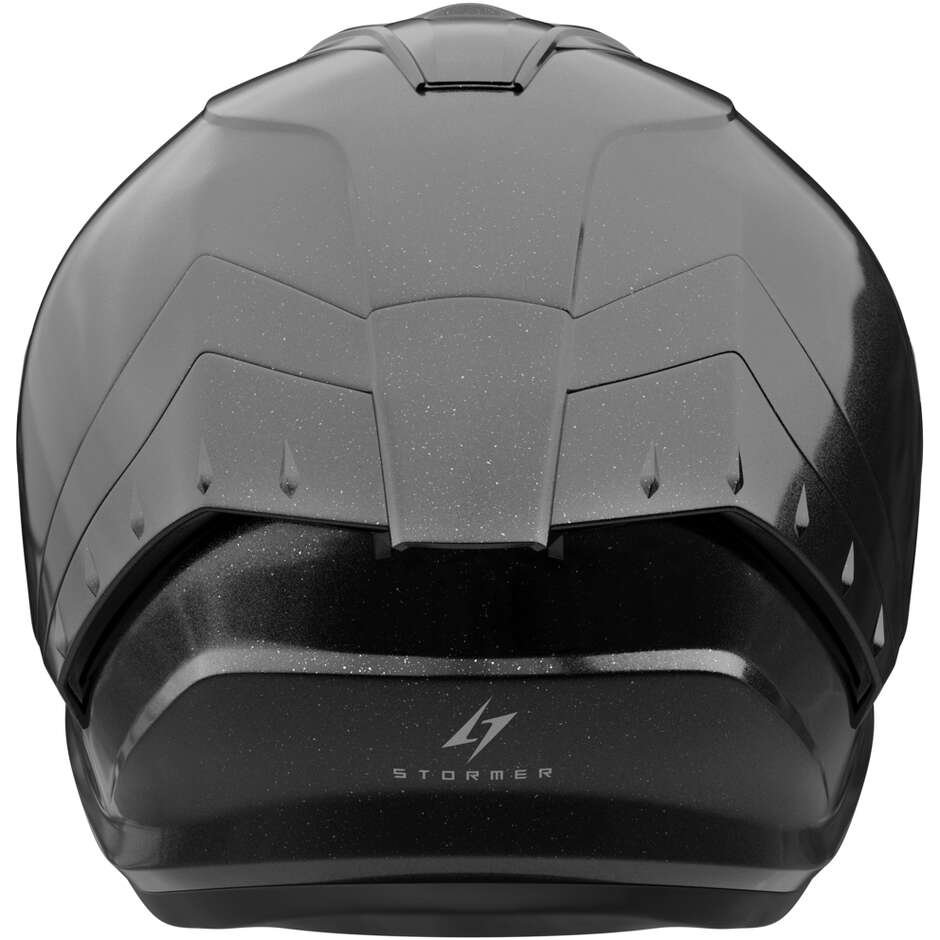 Stormer BLOW Solid Modular Motorradhelm, Perlschwarz