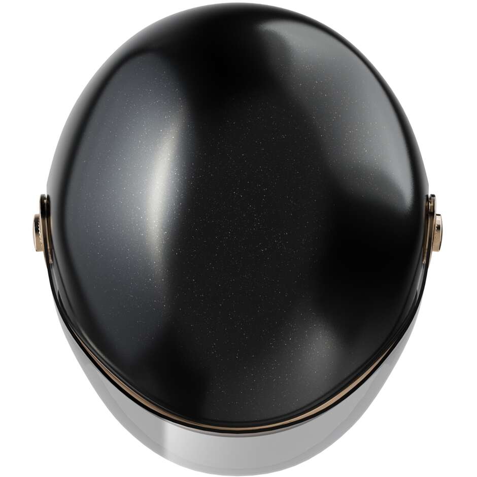Stormer CLYDE Solid Jet Motorradhelm Schwarz Gold Perle