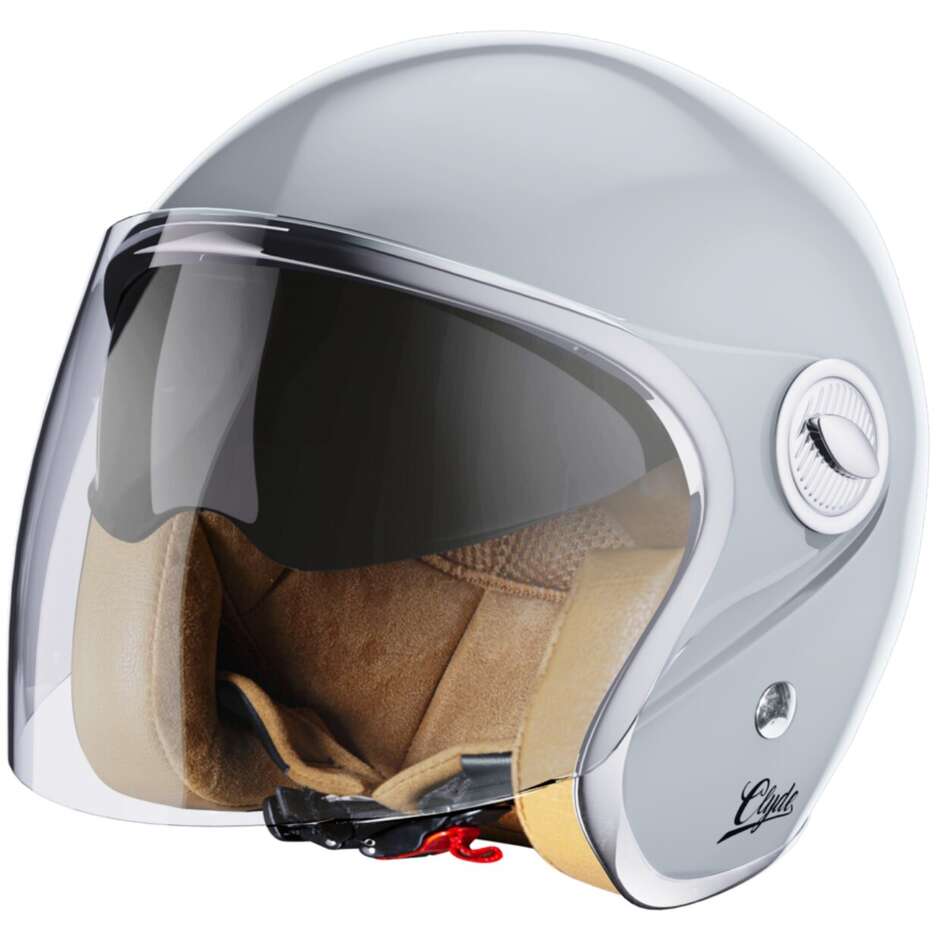 Stormer CLYDE Solid Nardo Grey Vintage Jet Motorradhelm