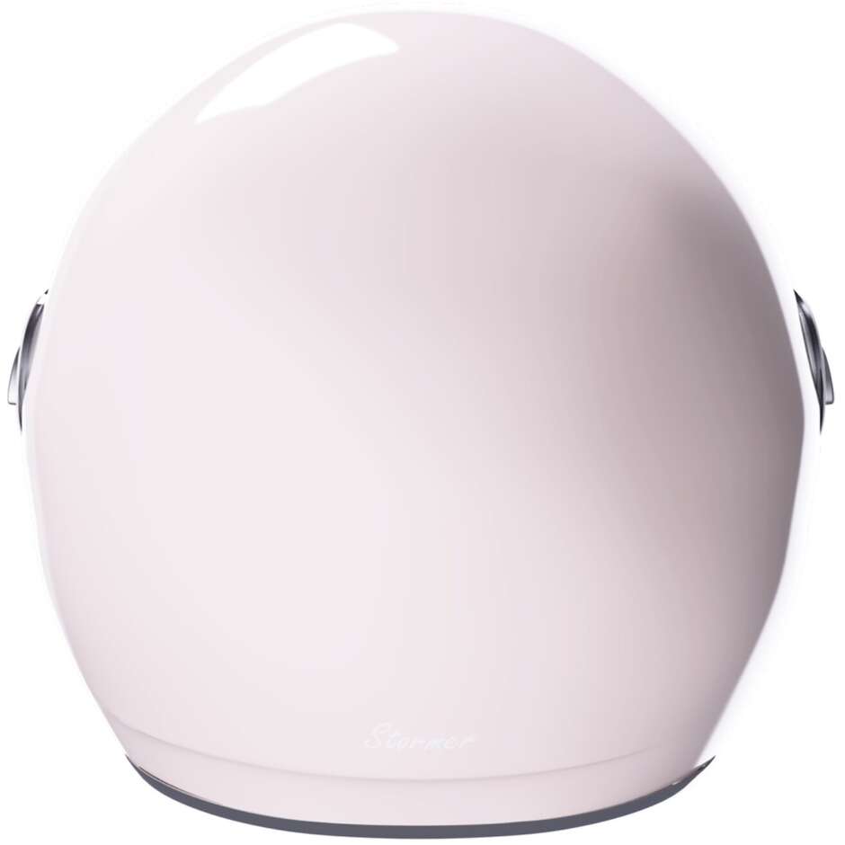 Stormer CLYDE Solid Pale Pink Glossy Vintage Jet Motorcycle Helmet