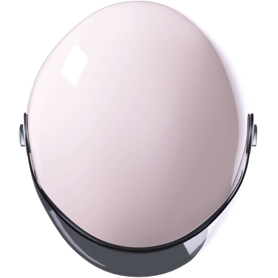 Stormer CLYDE Solid Pale Pink Glossy Vintage Jet Motorcycle Helmet