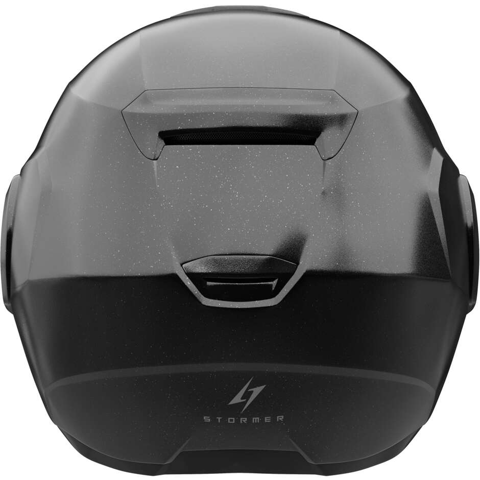 Stormer CRUSHER Modular-Motorradhelm, Perlschwarz