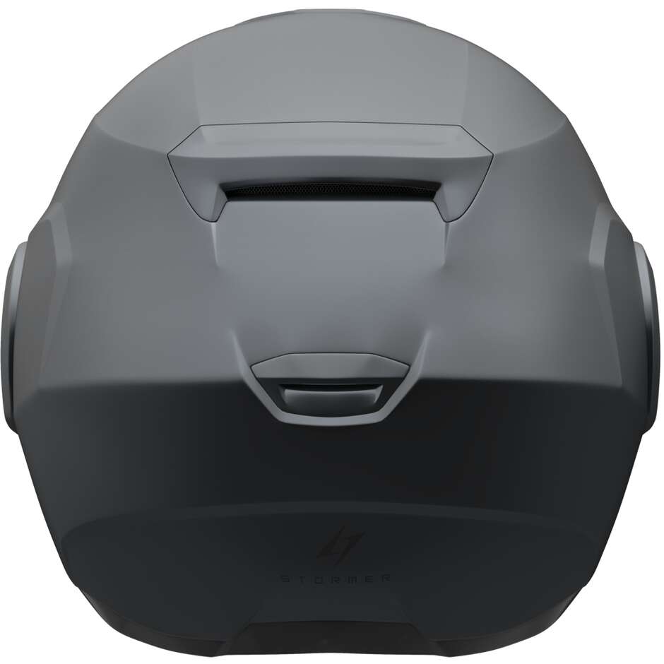 Casque de moto modulable Stormer CRUSHER Solid, gris anthracite, mat