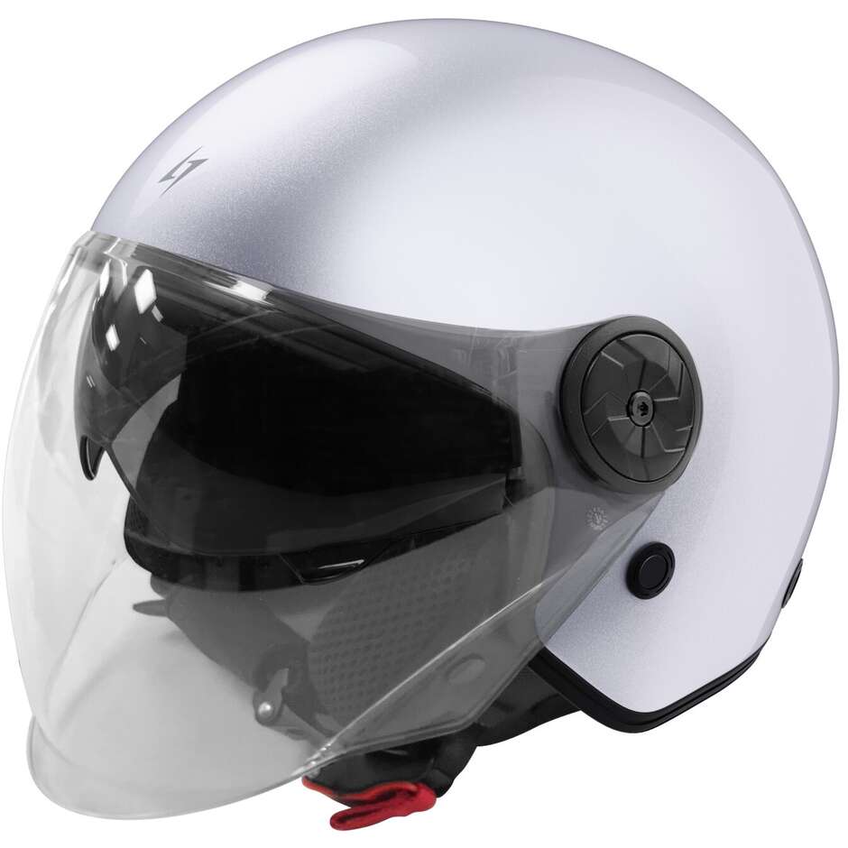 Stormer MIND Pearl White Motorcycle Jet Helmet