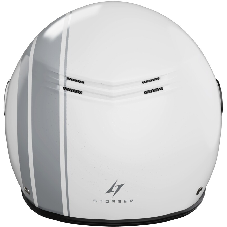 Stormer RIDE PATH WHITE Pearl Motorcycle Jet Helmet