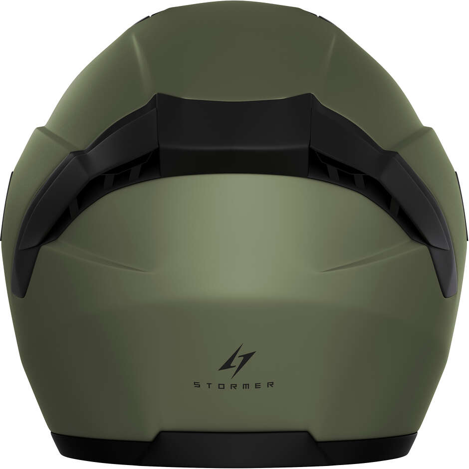 Stormer RUN Jet Motorcycle Helmet Matt Khaki