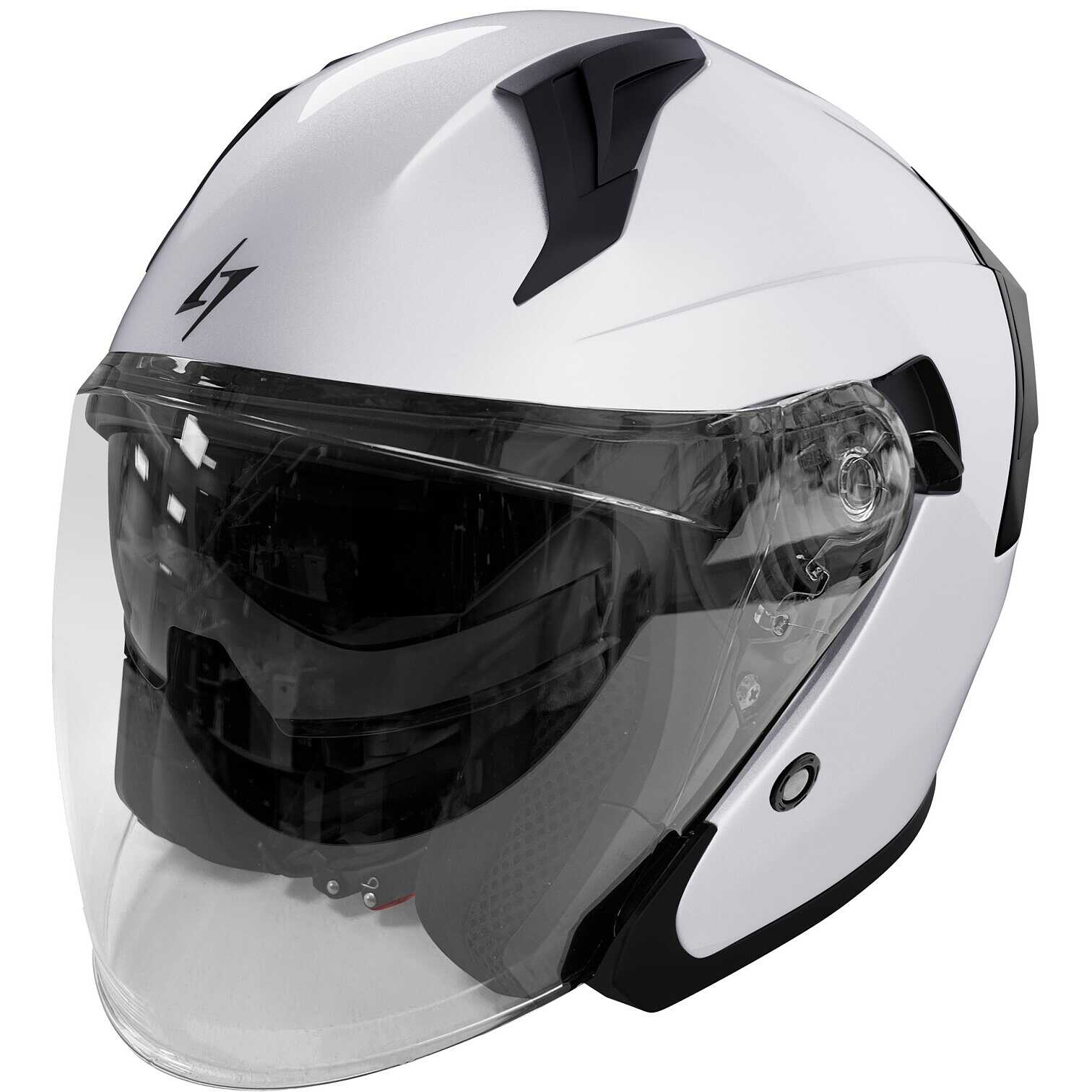 Stormer RUN Jet Motorcycle Helmet Pearl White For Sale Online ...