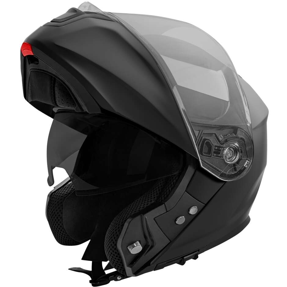 Stormer SPIN EVO Solid Modular Motorradhelm, Mattschwarz
